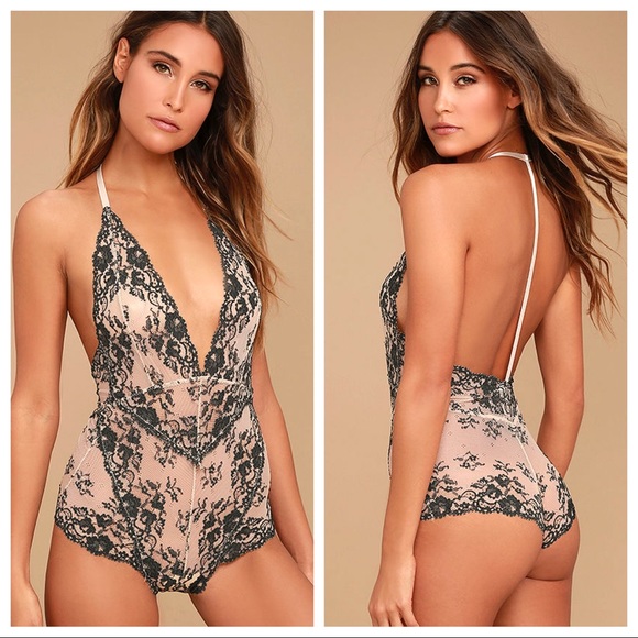 Free People Tops - Free People Too Cute Lace Bodysuit